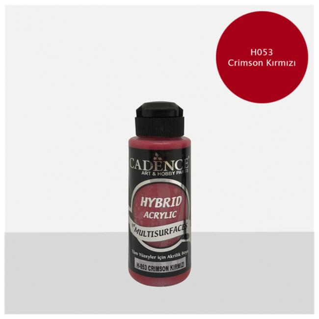 Cadence Hybrid Akrilik Boya 120 ml Crimson Kırmızı H053 - 1