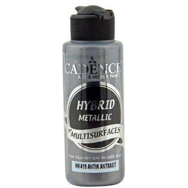 Cadence Hybrid Metalik Akrilik Boya Antik Antrasit 120 ml Hm819 - 1