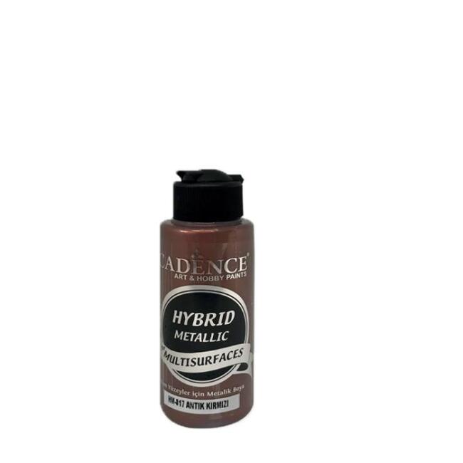 Cadence Hybrid Metalik Akrilik Boya Antik Kırmızı 120 ml Hm817 - 1