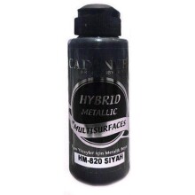 Cadence Hybrid Metalik Akrilik Boya Siyah 120 ml Hm820 - 1