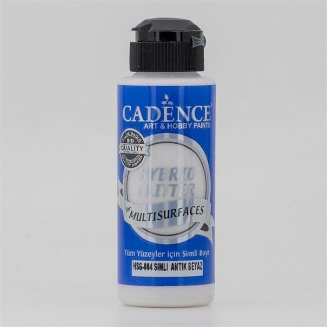 Cadence Hybrid Multisurface Simli Akrilik Boya 120 ml Antik Beyaz Hsg004 - 1