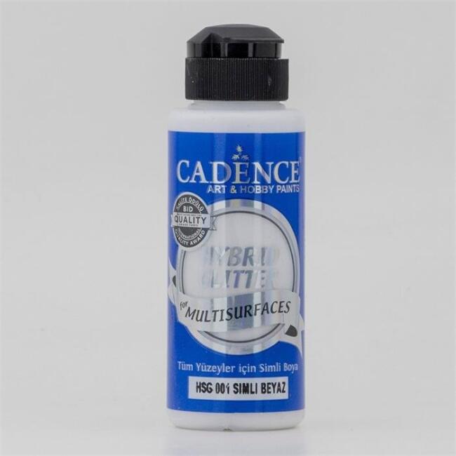Cadence Hybrid Multisurface Simli Akrilik Boya 120 ml Beyaz Hsg001 - 1