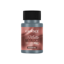 Cadence Mat Metalik Boya 50 ml Gümüş Mavi MBB-19 - Cadence