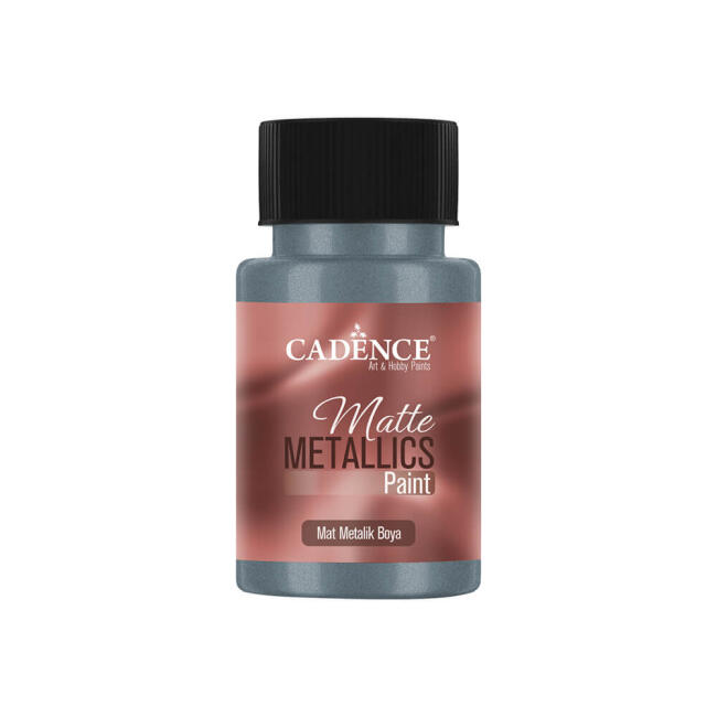 Cadence Mat Metalik Boya 50 ml Gümüş Mavi MBB-19 - 1