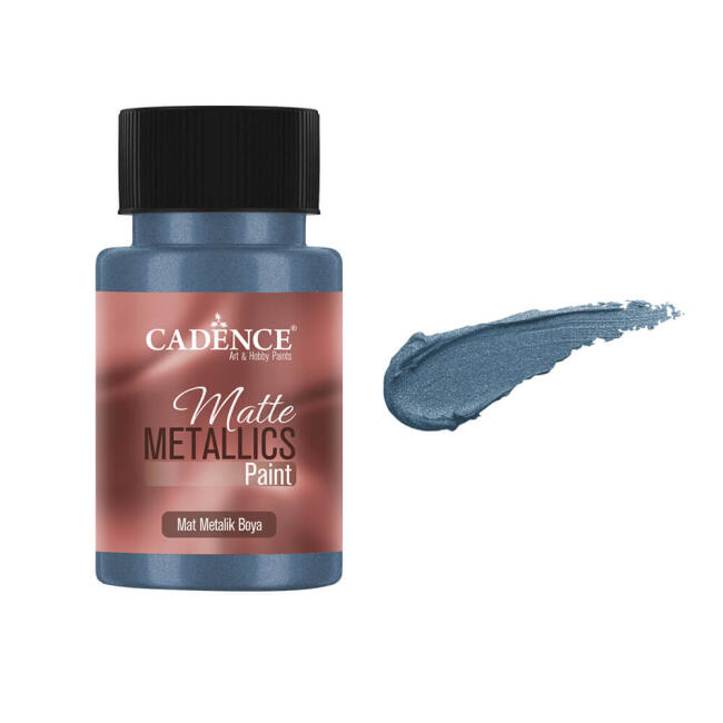 Cadence Mat Metalik Boya 50 ml Koyu Turkuaz MBB-21 - 2