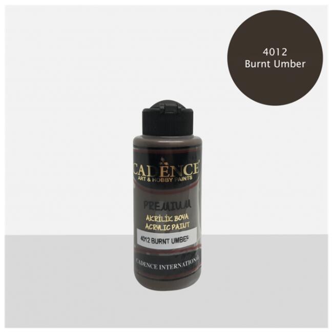 Cadence Premium Akrilik Boya 120 ml Burnt Umber 4012 - 1