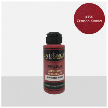 Cadence Premium Akrilik Boya 120 ml Crimson Kırmızı 4350 - Cadence