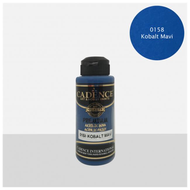 Cadence Premium Akrilik Boya 120 ml Kobalt Mavi 158 - 1