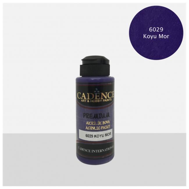 Cadence Premium Akrilik Boya 120 ml Koyu Mor 6029 - 1