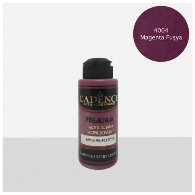 Cadence Premium Akrilik Boya 120 ml Magenta Fuşya 4004 - 1