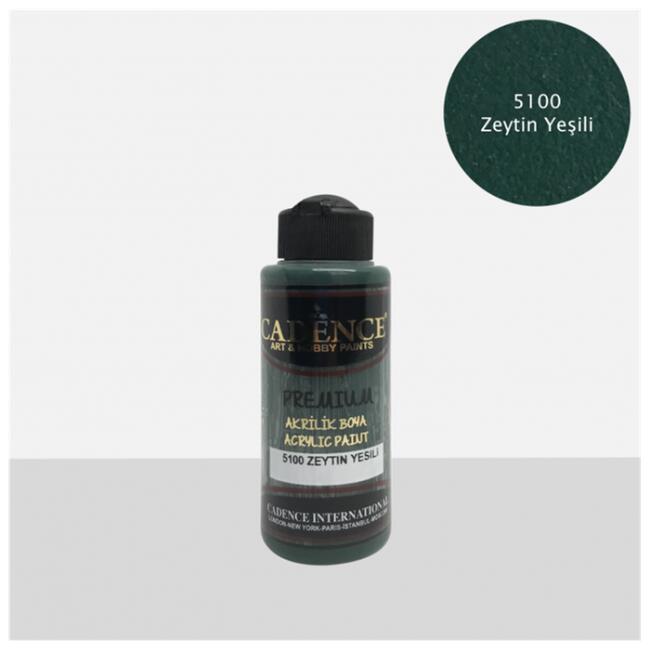 Cadence Premium Akrilik Boya 120 ml Zeytin Yeşili 5100 - 1