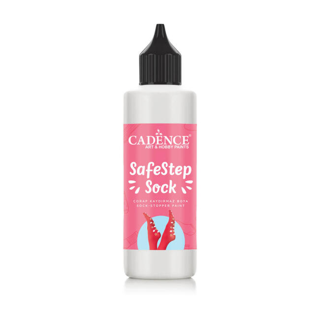 Cadence SafeStep Sock Çorap Kaydırmaz Boya Beyaz 90 ml - 1