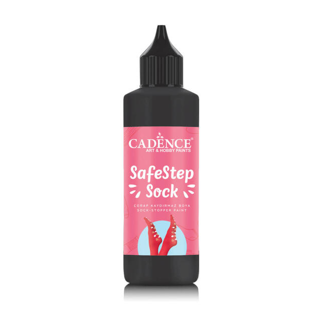 Cadence SafeStep Sock Çorap Kaydırmaz Boya Siyah 90 ml - 1