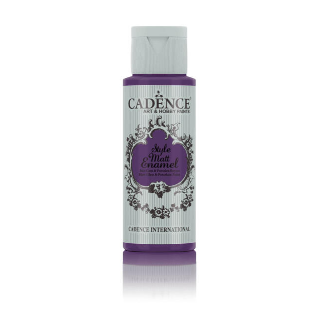 Cadence Style Matt Enamel Cam & Porselen Boyası 59 ml Koyu Mor E-344 - 1