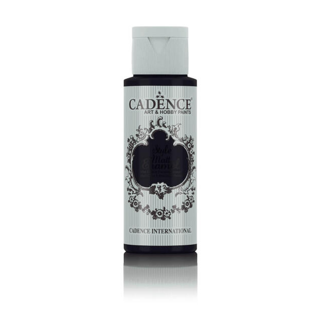 Cadence Style Matt Enamel Cam & Porselen Boyası 59 ml Siyah E-367 - 1