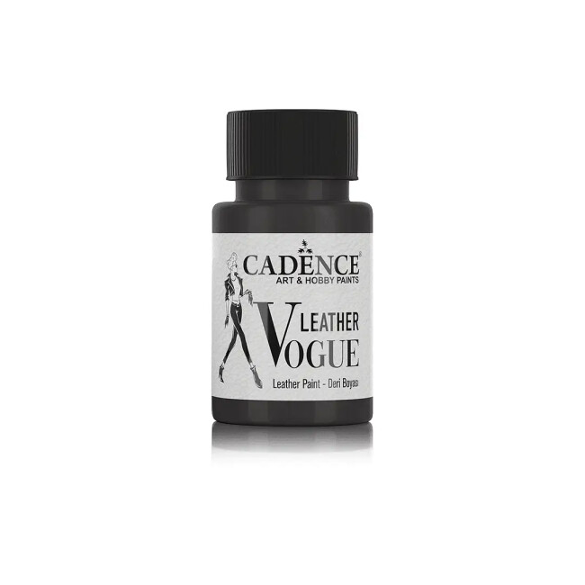 Cadence Vogue Deri Boyası Lv-12 Siyah 50ml - CADENCE