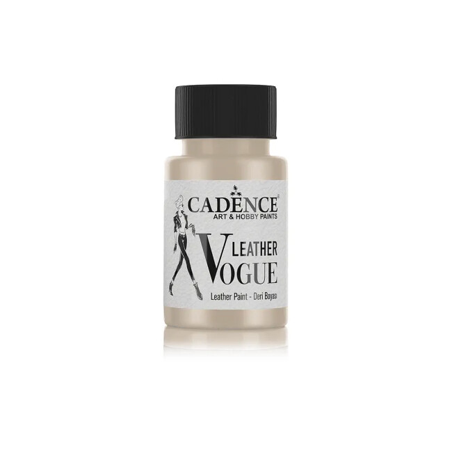 Cadence Vogue Deri Boyası Metalik Lvm-02 Platin 50ml - CADENCE