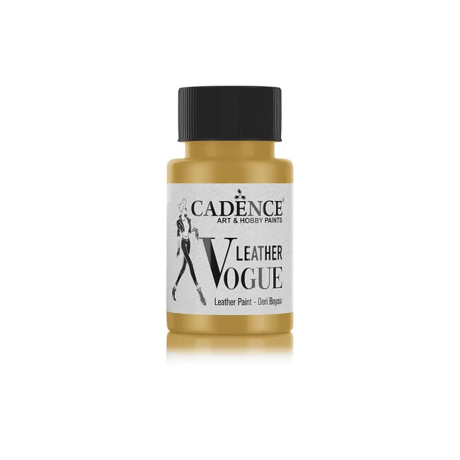 Cadence Vogue Deri Boyası Metalik 50 ml Altın 04 - Cadence