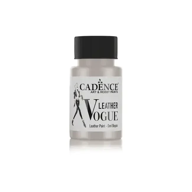 Cadence Vogue Deri Boyası Metalik 50 ml Gümüş 07 - Cadence