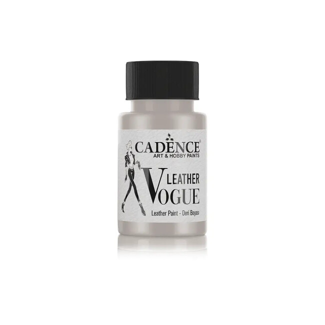 Cadence Vogue Deri Boyası Metalik Lvm-07 Gümüş 50ml - Cadence