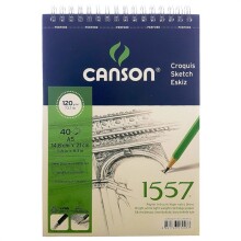 Canson 1557 Eskiz Defteri A5 120 g 40 Yaprak - CANSON