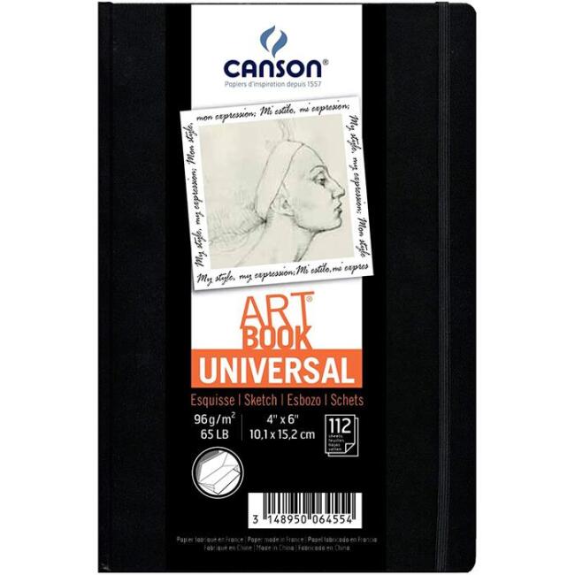Canson Art Book Universal Eskiz Defteri 96 g 10,2x15,2 cm 112 Yaprak - 1
