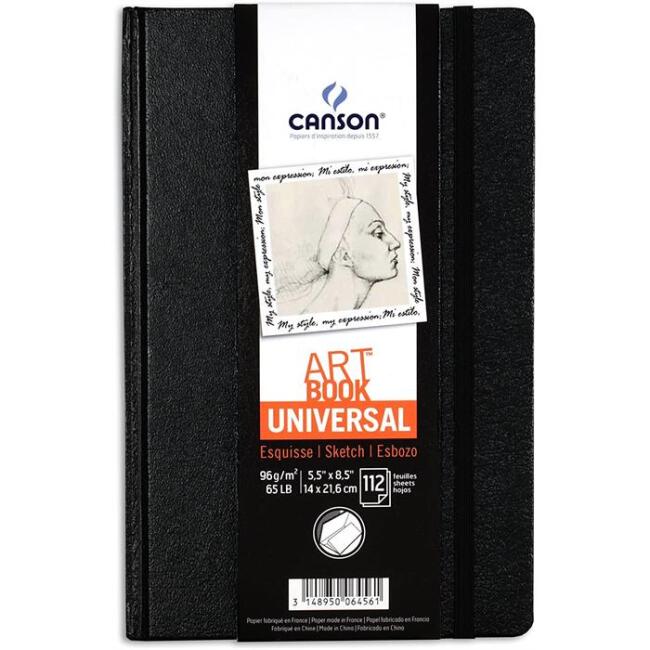 Canson Art Book Universal Sert Kapak Eskiz Defteri 96 g A5 112 Yaprak - 1