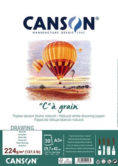 Canson C à Grain Üstten Spiralli Çizim Defteri 224 g A3 30 Yaprak - 1