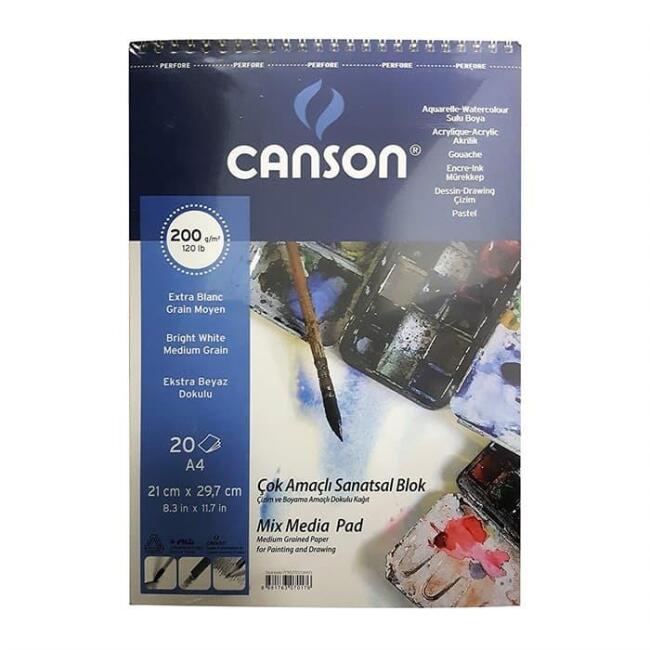 Canson Çok Amaçlı Sanatsal Blok A4 200 g 20 Yaprak - 1