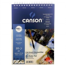 Canson Çok Amaçlı Sanatsal Blok A5 200 g 20 Yaprak - CANSON