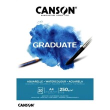 Canson Graduate A4 Sulu Boya Blok 250 g 20 Yaprak - CANSON