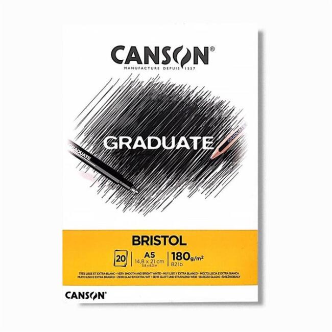 Canson Graduate Bristol Defter A5 180 g 20 Yaprak - 1