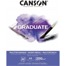 Canson Graduate Mixed Media White A5 200 g 20 Yaprak - CANSON