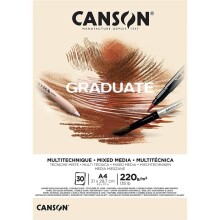 Canson Graduate Mixed Media A4 220 g 30 Yaprak - CANSON