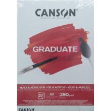 Canson Graduate Yağlı Boya Akrilik Defteri A5 290 g 20 Yaprak - CANSON