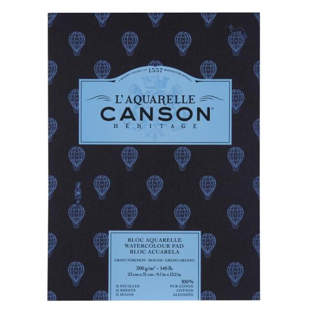 Canson Heritage Watercolour Paper Pad 23x31 cm 300 g 12 Yaprak - 1