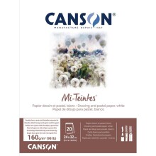 Canson Mi-Teintes Pastel Blok Beyaz 160 g 24x32 cm 20 Yaprak - CANSON