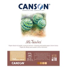 Canson Mi-Teintes Pastel Blok Kahverengi 160 g 32x41 cm 20 Yaprak - CANSON