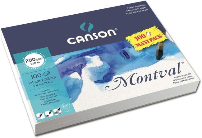 Canson Montval Sulu Boya Blok 24x32 cm 200 g 100 Yaprak - 2