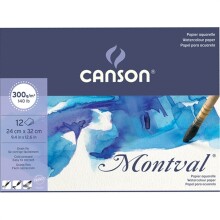 Canson Montval Sulu Boya Blok 24x32 cm 300 g 12 Yaprak - CANSON