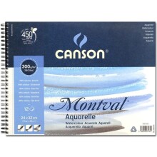 Canson Montval Sulu Boya Blok 24x32 cm 300 g 12 Yaprak N:200807161 - CANSON (1)