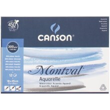 Canson Montval Sulu Boya Blok 300 g 18x25 cm 12 Yaprak - CANSON