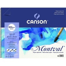 Canson Montval Sulu Boya Blok 32x41 cm 300 g 12 Yaprak - CANSON