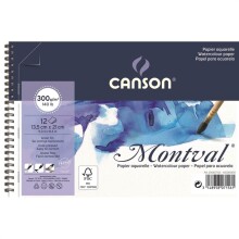 Canson Montval Sulu Boya Defteri 13,5x21 cm 300 g 12 Yaprak - CANSON