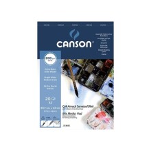 Canson Üstten Spiralli Çok Amaçlı Sanatsal Blok 200 g A3 20 Yaprak - CANSON