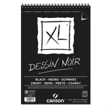 Canson XL Dessin Noir Siyah Eskiz Defteri 150 g A4 40 Yaprak - CANSON