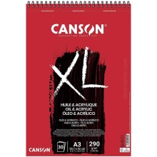 Canson XL Huile & Acrylique Spiralli Çizim Defteri A3 290 g 30 Yaprak - Canson