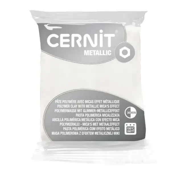 Cernit Metallic Polimer Kil Model Hamuru 56 gr Pearly 085C - Cernit