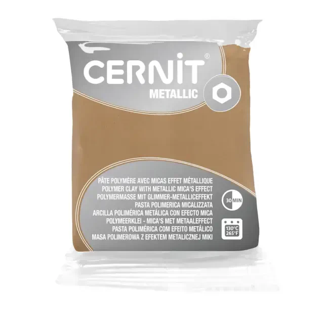 Cernit Metallic Polimer Kil 56 g Champagne - 1