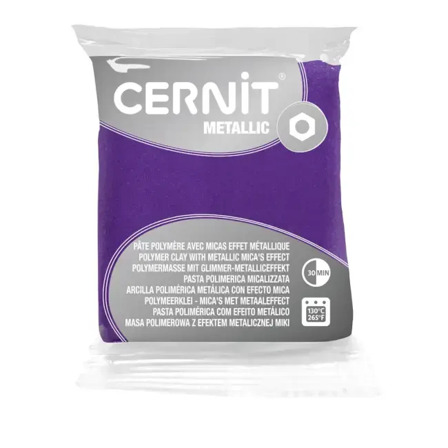 Cernit Metallic Polimer Kil 56 g Violet - CERNIT